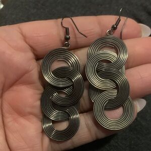 Circular Metal Earrings